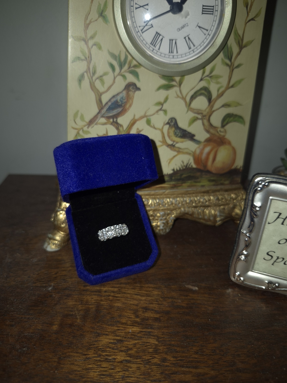 Diamond-Style Pavé Band Ring - Silver 925. - Picture 3 of 6